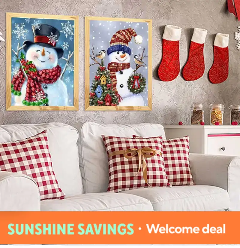 Photography Background - Christmas Diamond Painting Christmas Tree Wreath