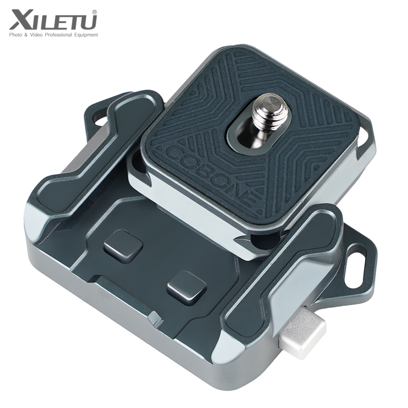 Camera Cage Baseplate - XILETU Quick Release Plate Shoulder Strap