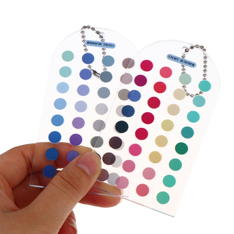 Color Checker Card - Soft Summer/Autumn Color Cards Double-sided Color