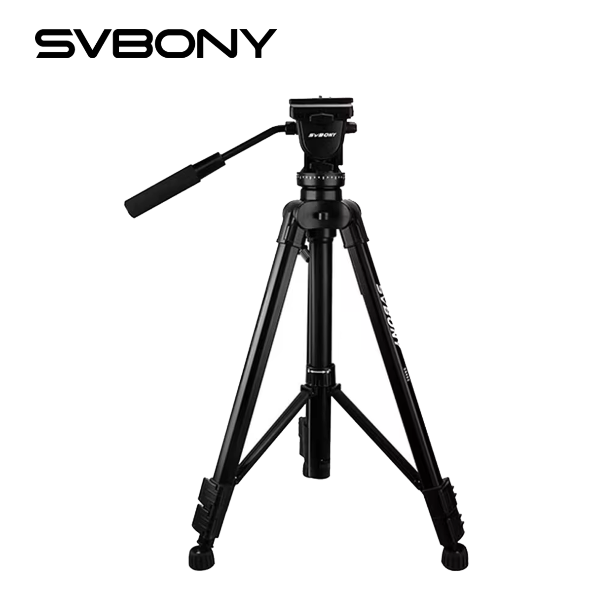 Fluid Head Tripod - Svbony Professional Foldable Camera Tripod Fluid
