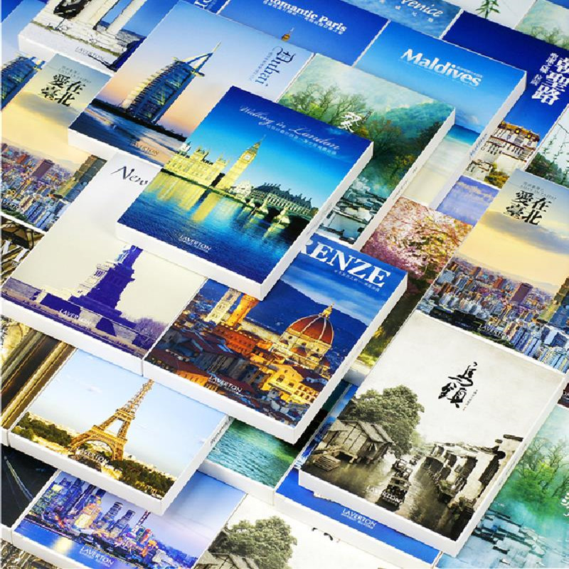 Photography Background - 30Pcs 10x14cm Travel Landscape Photography Postcards
