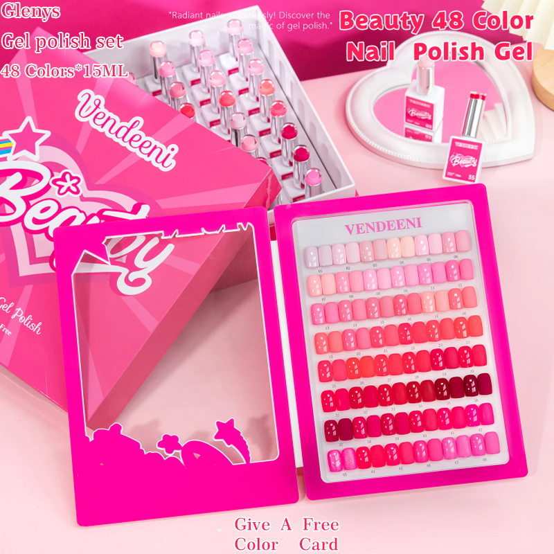 Color Checker Card - Glenys 48 pieces * 15ml nail