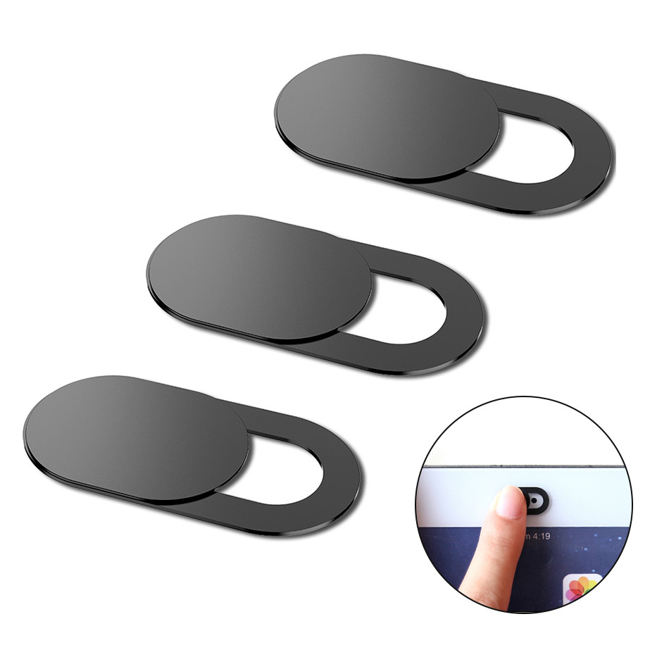 3pcs Black Plastic Webcam Cove - Photography Zooming recension och pris