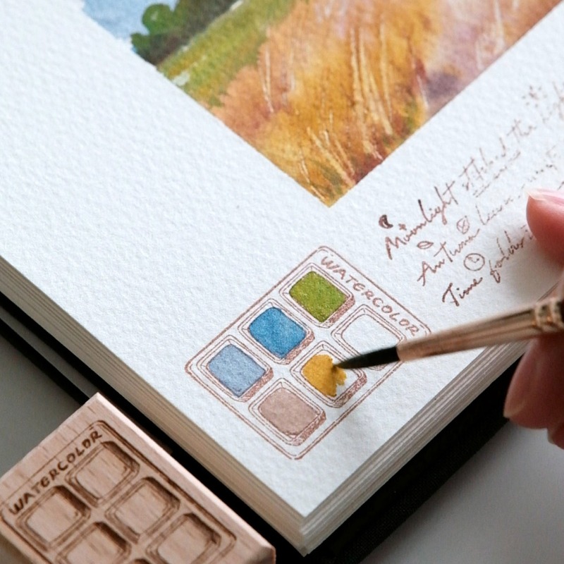 6 Grid Watercolor Color Card W - Color Checker Card recension och pris