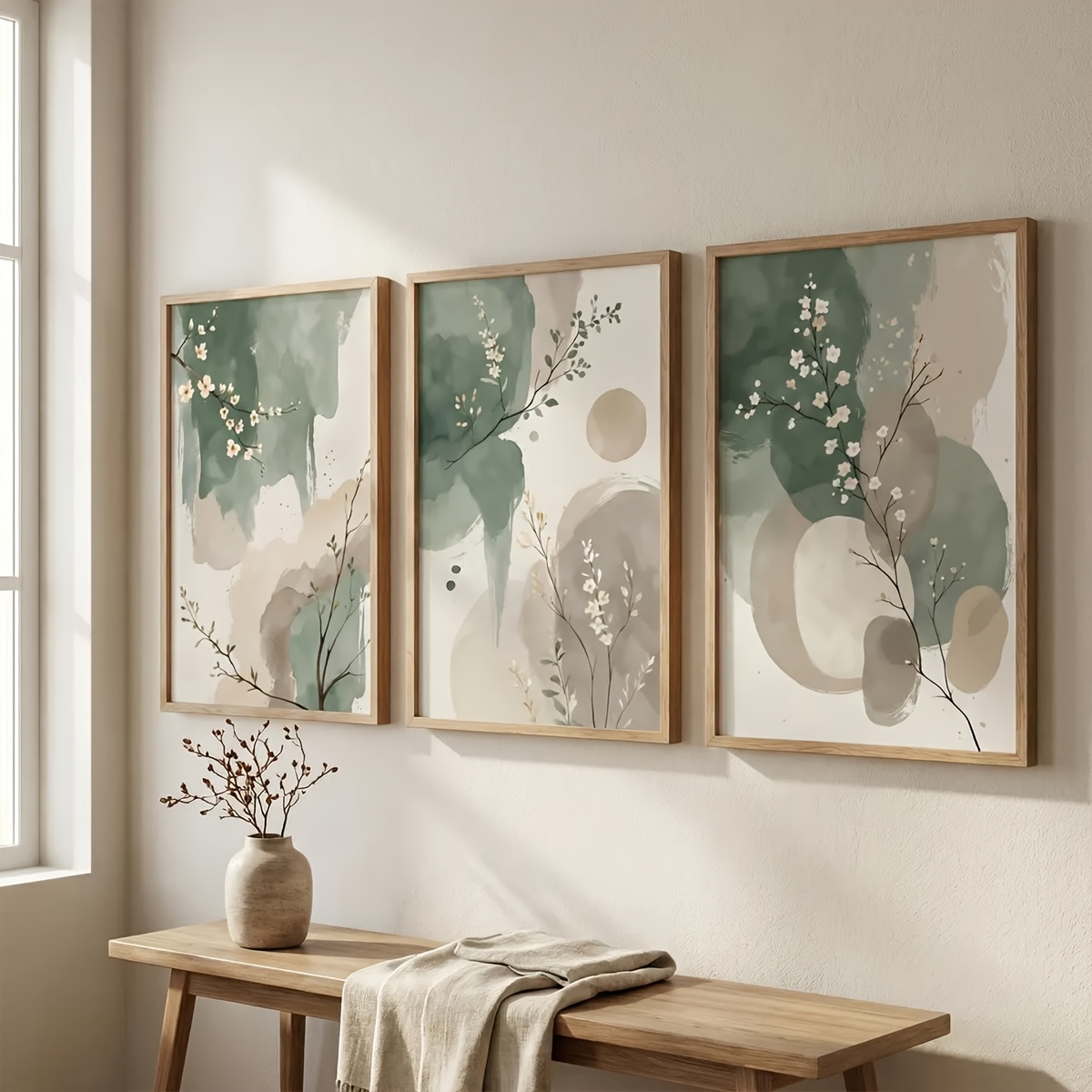 3pcs Japanese-Style Plant Canv - Photography Types recension och pris