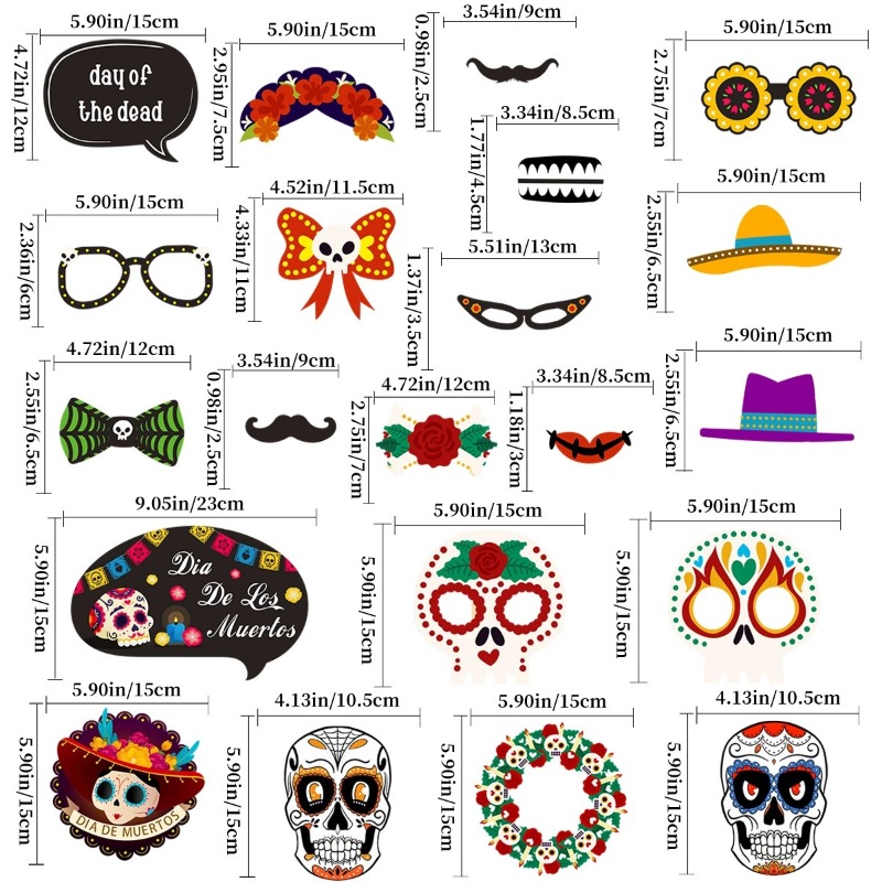 New Day of the Dead Photo Prop - Photography Day recension och pris