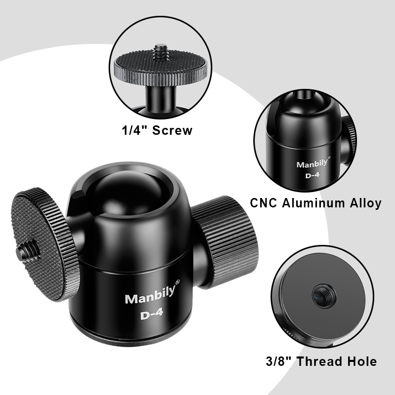 Manbily Camera Tripod Head 28m - Fluid Head Tripod recension och pris