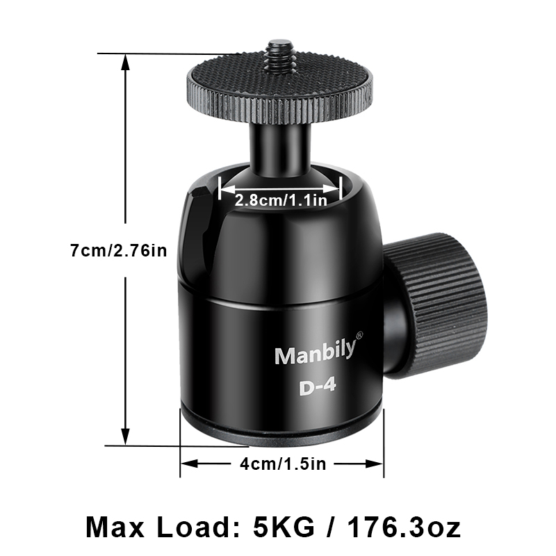 Manbily Camera Tripod Head 28m - Fluid Head Tripod recension och pris