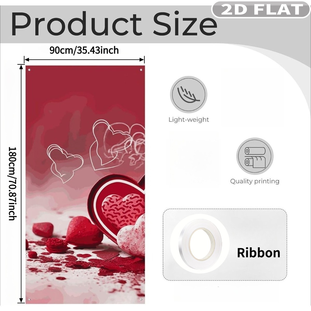 2D FLAT 1pc Valentine Day Hang - Photography Day recension och pris