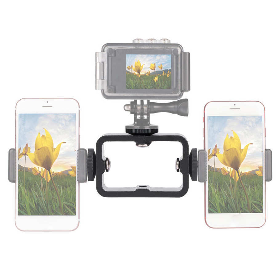 3 in 1 Holder Head Mount Flash - Camera Cage Baseplate recension och pris