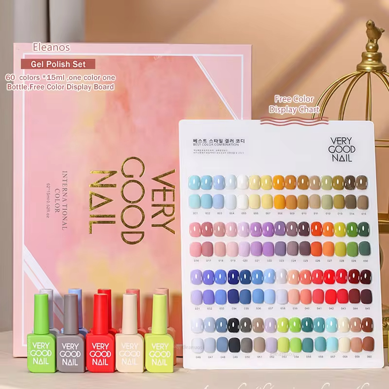 Eleanos 60pcs Very Good Nail G - Color Checker Card recension och pris
