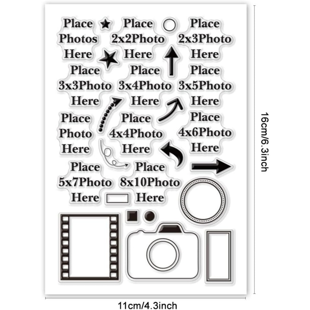 Place Photo Here Clear Stamp A - Photography Types recension och pris