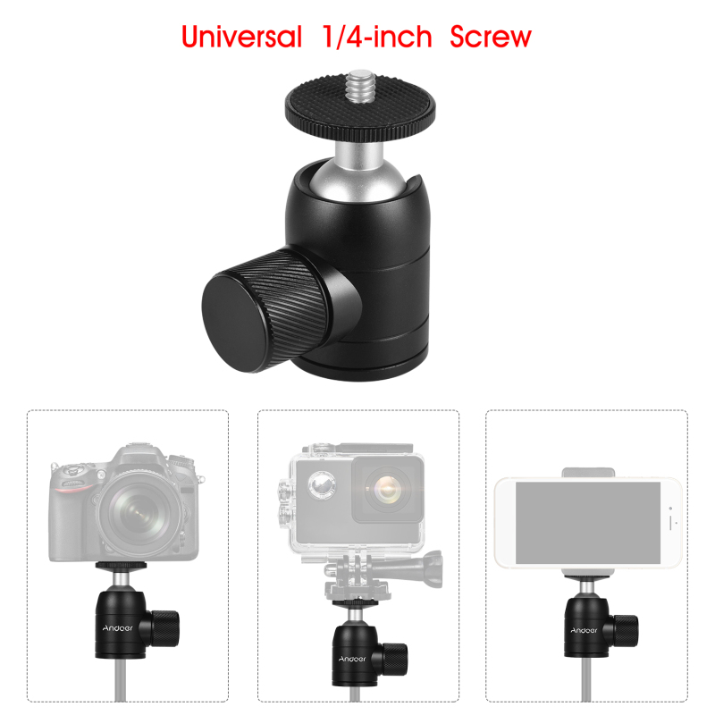 Andoer Tripod Ball Head 360 De - Fluid Head Tripod recension och pris