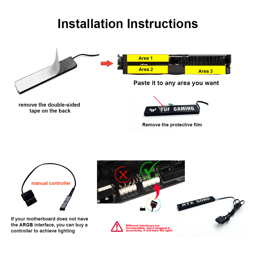 Video Card Lighting Panel For  - Photography Darkroom recension och pris