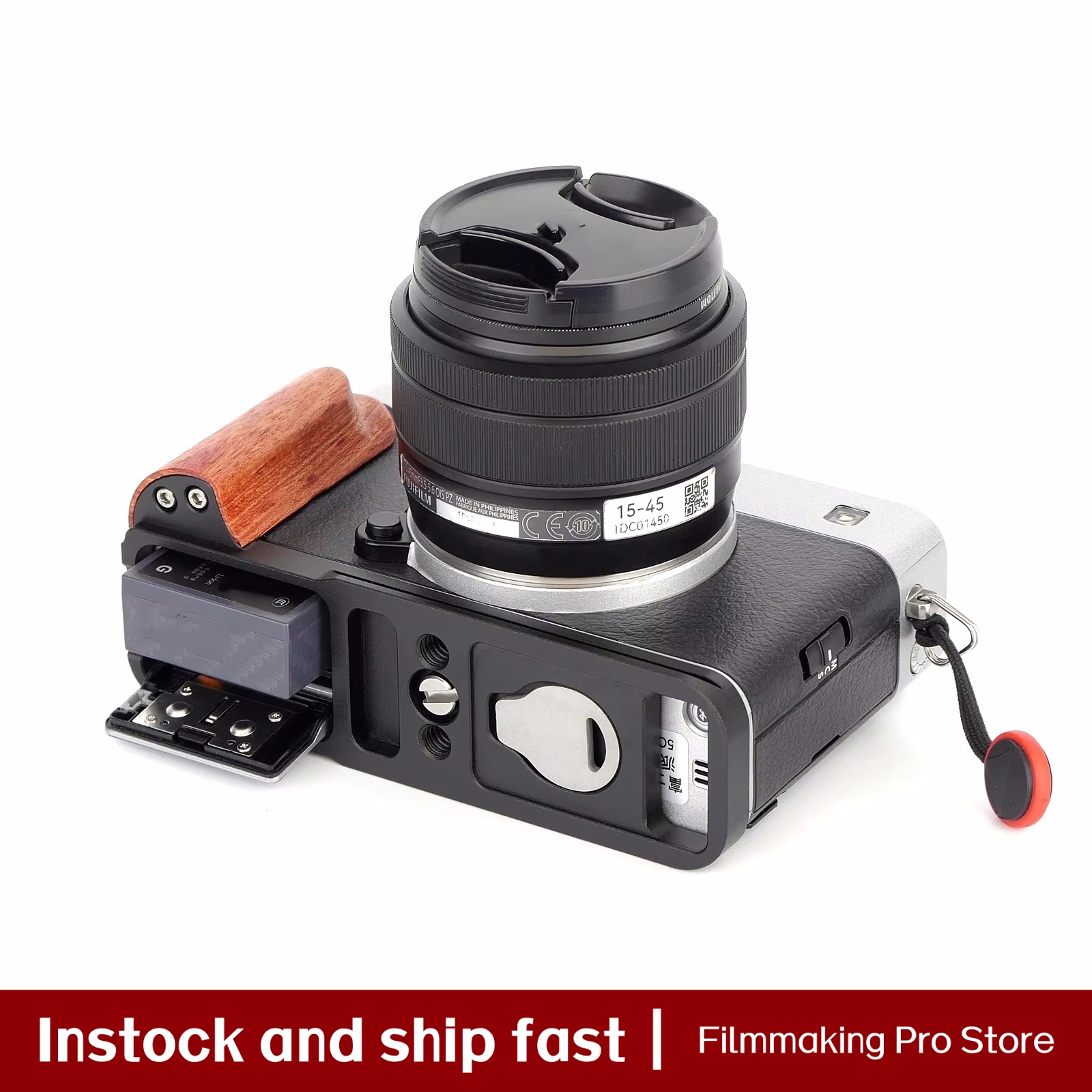 FITTEST Wooden Handgrip for Fu - Camera Cage Baseplate recension och pris