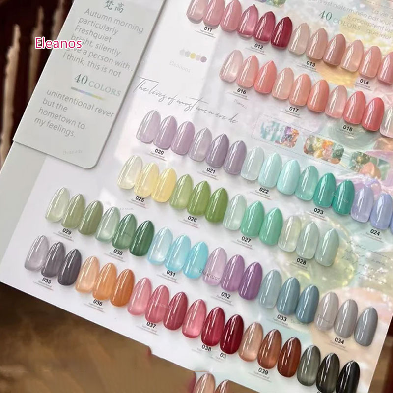Eleanos 40 Colors 15ml Jelly G - Color Checker Card recension och pris