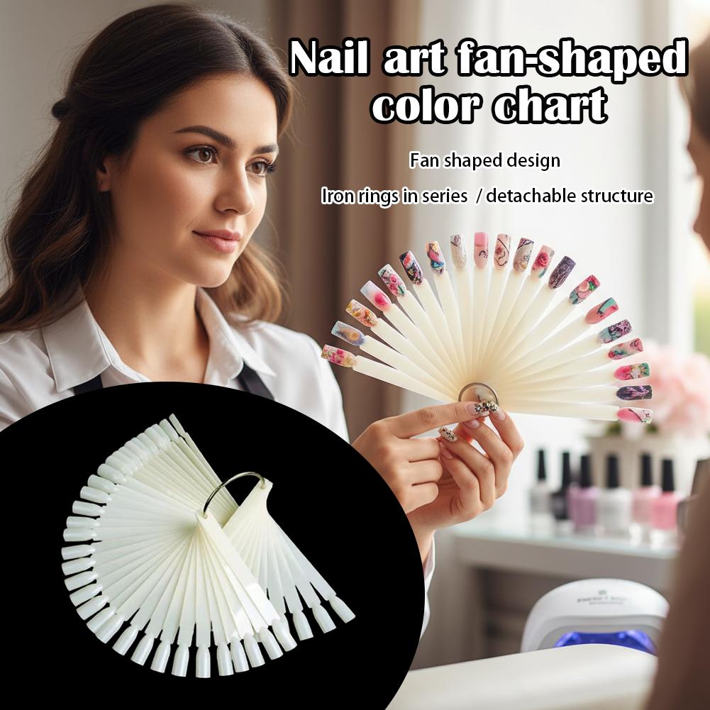 50 Tips Clear Nail Swatches Co - Color Checker Card recension och pris