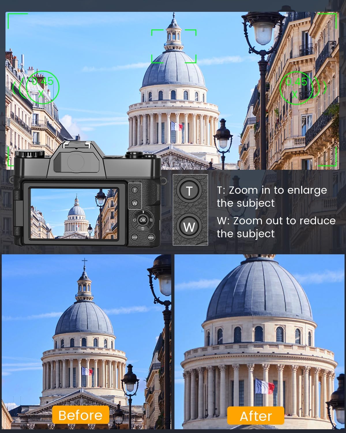 Digital Camera for Vlogging an - Photography Zooming recension och pris