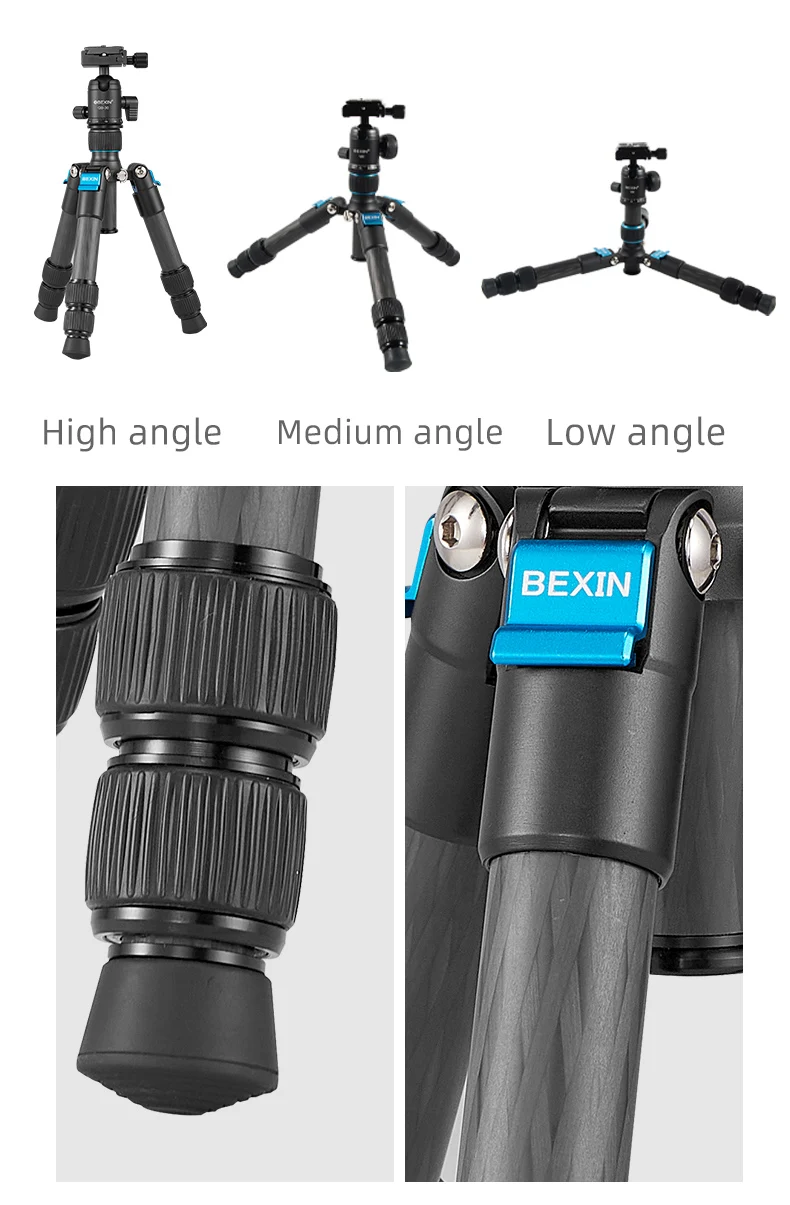 Mini Carbon Fiber Tripod Compa - Fluid Head Tripod recension och pris