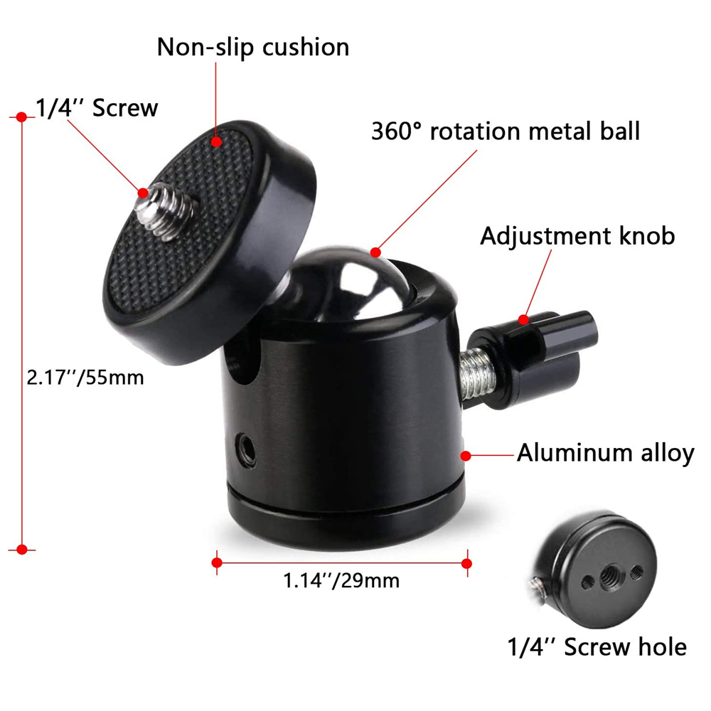 Terebento 1/4 Screw Hole Tripo - Fluid Head Tripod recension och pris
