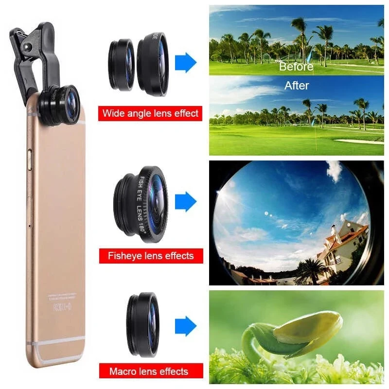 3 In 1 Fisheye Phone Lens 0.67 - Photography Zooming recension och pris