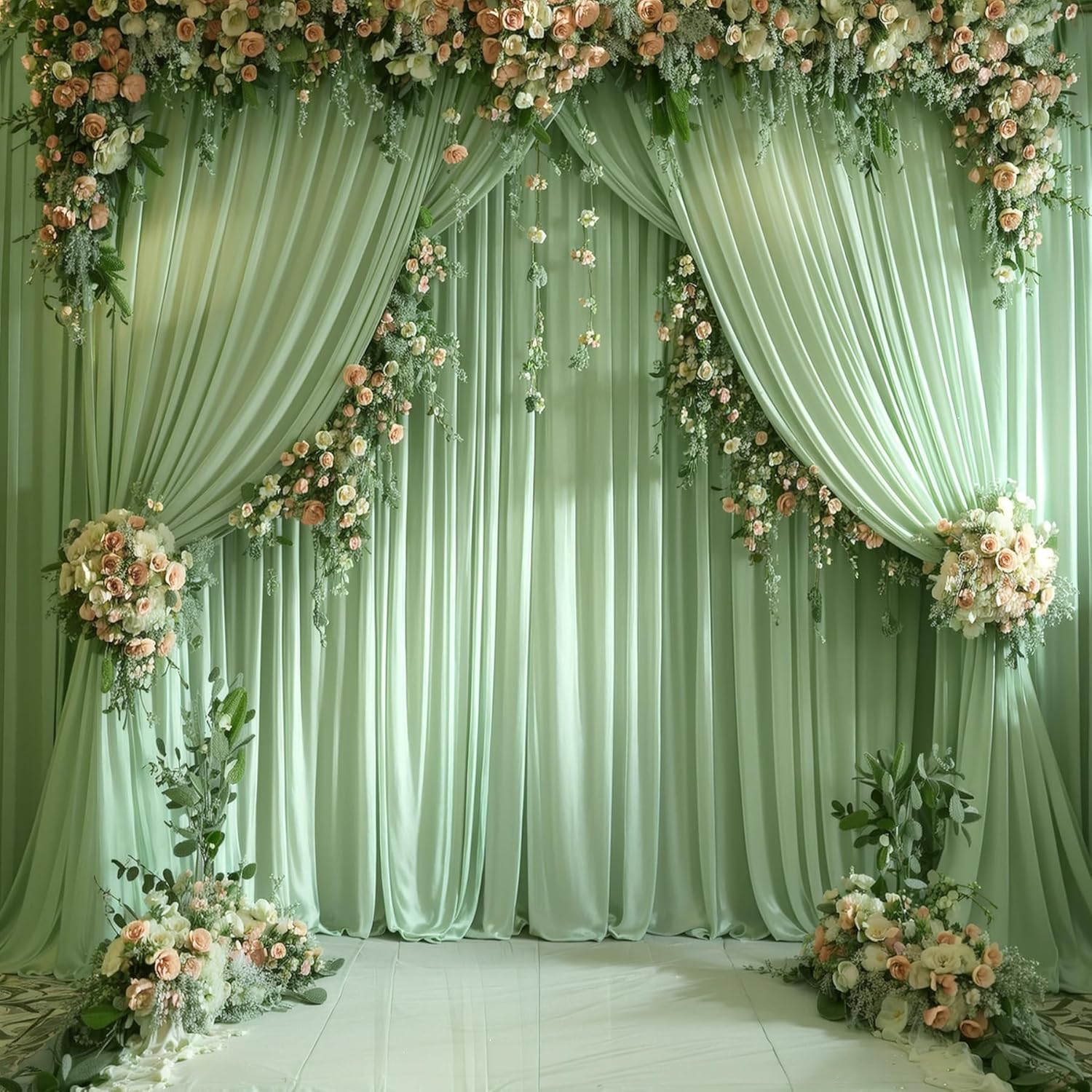 White Backdrop Curtains for Pa - Photography Background recension och pris