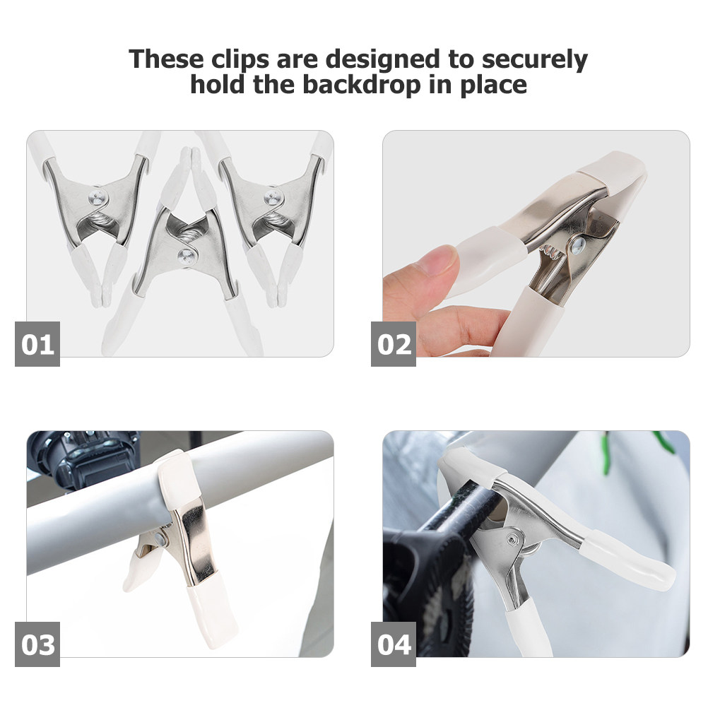 8Pcs Metal Spring Clips Heavy  - Photography Background recension och pris