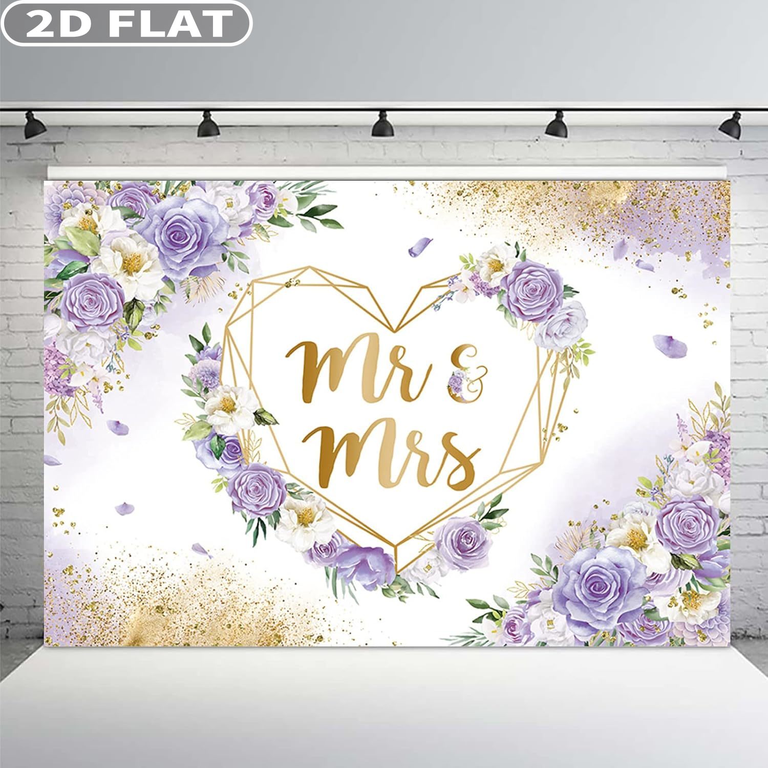 2D FLAT 1pc 7x5ft/6x8ft Mr & M - Photography Day recension och pris