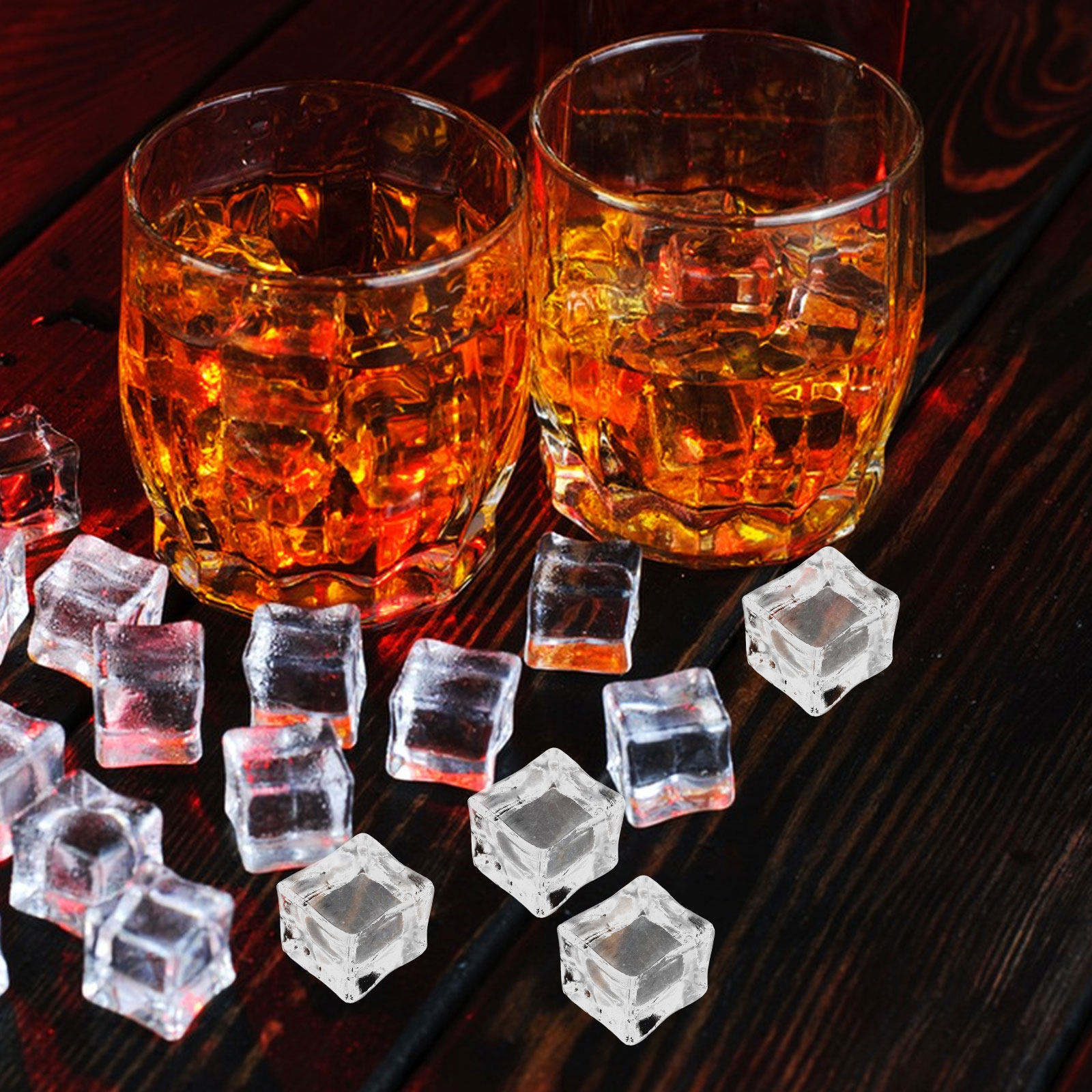 100Pcs Clear Fake Ice Cubes Pl - Photography Simulator recension och pris