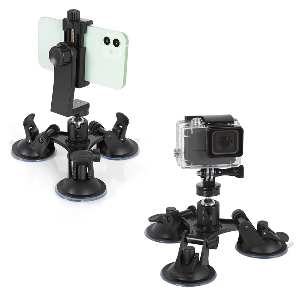 Strong Suction Cup Mount Holde - Fluid Head Tripod recension och pris