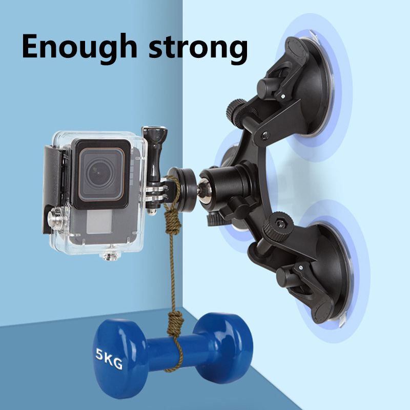 Strong Suction Cup Mount Holde - Fluid Head Tripod recension och pris