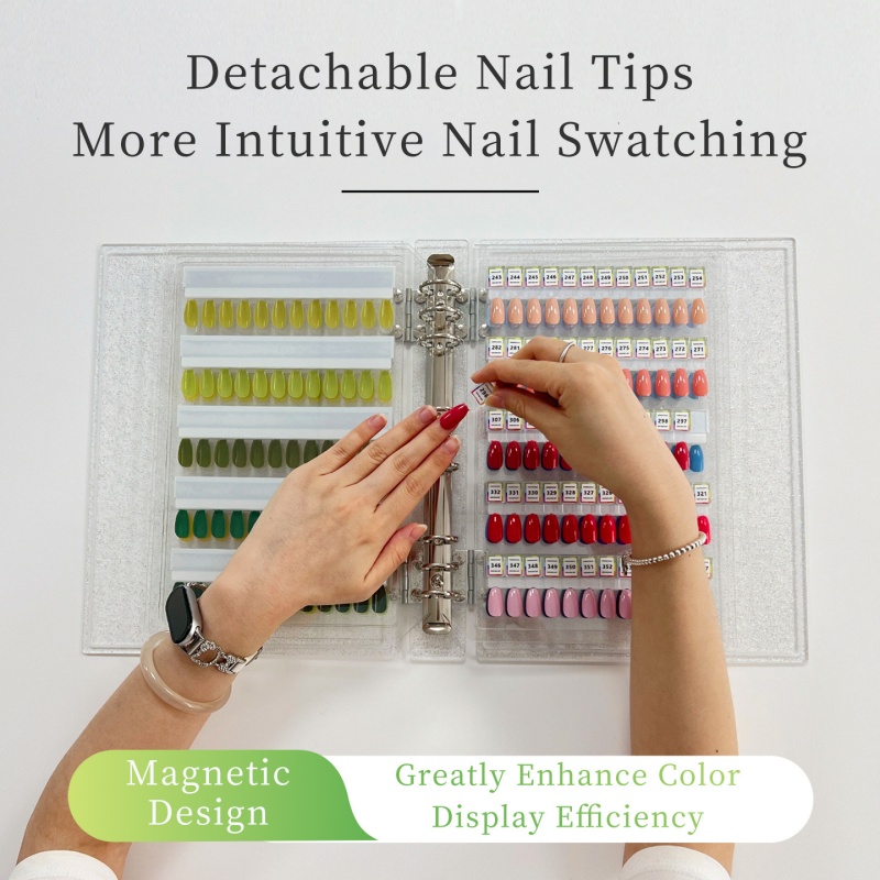 120/180/240 Magnetic Tips Nail - Color Checker Card recension och pris