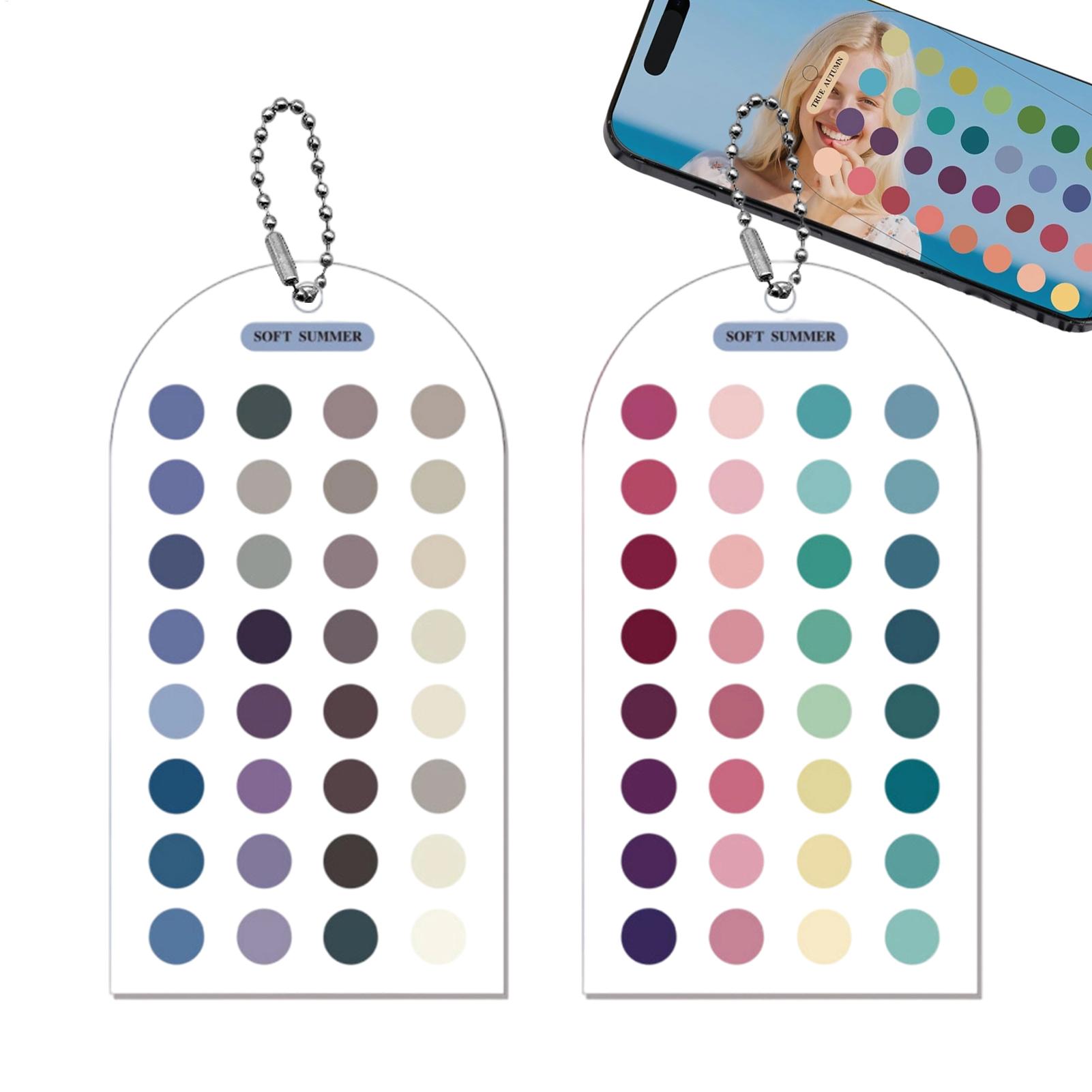 2Pcs Soft Summer Color Cards C - Color Checker Card recension och pris