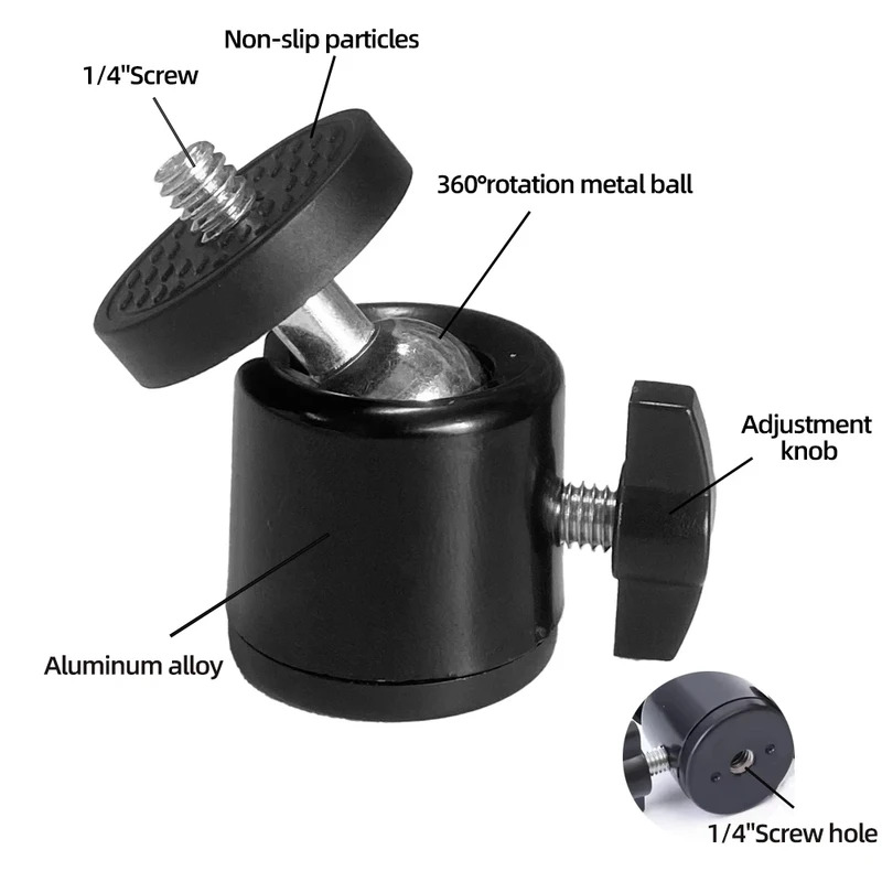 Hot Shoe 1/4 Screw Hole Tripod - Fluid Head Tripod recension och pris