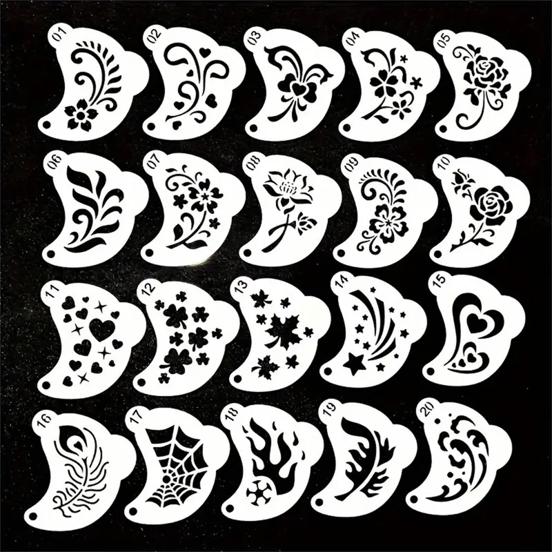 20 Reusable face painting temp - Photography Types recension och pris
